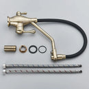 GobekUsa Gun Gray Kitchen Faucet Drinking Pure Water Tap Hot Cold Dual Handle