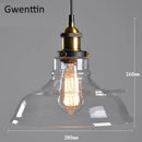 GobekUsa Industrial Glass Pendant Light for Modern Home Decor