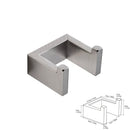 GobekUsa Brushed Bath Hardware Set: Robe Hook, Towel Bar, Shelf, Tissue Holder, Toothbrush Stand