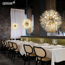 GobekUsa Gold/Silver LED Crystal Chandelier for Home Living Dining Study Hall Bedroom