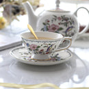 GobekUsa Coffee & Tea Set: Cup, Saucer, Pot, Milk, Sugar, Plate, Tray, Teaware