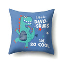 GobekUsa Dino Baby Pillowcase: Cute Dino Drive Car Letter Cushion Cover for Bedroom Decor