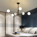 GobekUsa Black/Gold G9 LED Chandelier for Living Room Bedroom Modern Pendant Lighting