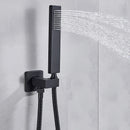 GobekUsa Black Bathroom Faucet: 2 Function Wall Mount Hot Cold Shower Bathtub Facuet.