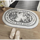 GobekUsa Angel Print Shaggy Bath Rug 40x60cm