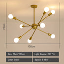 GobekUsa LED Metal Chandeliers for Living Room - Stylish Ceiling Light for Home Decor