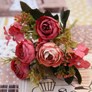 GobekUsa Autumn Silk Tea Rose Gerbera Daisy for Wedding and Home Decor