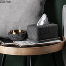 GobekUsa Cement Tissue Box Rack | Modern Kitchen & Restaurant Decor