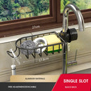 GobekUsa Adjustable Kitchen Sink Rack with Soap Dish and Hooks