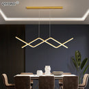 GobekUsa LED Pendant Lights: Modern, Remote-Control, Cord Hanging, for Study, Kitchen, Living Room