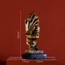 GobekUsa Gold Resin Sculpture | Nordic Luxury Technology Decor for Home & Office