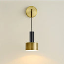 GobekUsa Brass Wall Lamp: Minimalist Nordic Style Sconce for Living, Bathroom, Aisle Lighting