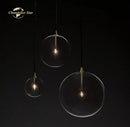 GobekUsa Glass Globe Pendant Light Chandelier for Dining Room, Bedroom, Entryway