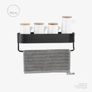GobekUsa Aluminum Bathroom Shelf with Towel Bar for Bath/Shower Organization