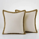 GobekUsa Linen Square Throw Pillow Covers Set - Home Decor for Sofa, Couch, Bed