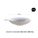 GobekUsa Ceramic Dinner Plate Set - Stone Inspired Design
