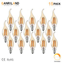GobekUsa Dimmable LED Filament Bulb 4W E14 220V 2200K Candle Light