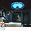 GobekUsa Bluetooth Speaker Ceiling Light 36W | Bedroom Music Party Lamp with Remote Control