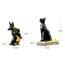 GobekUsa Egyptian Cat & Dog God Wine Rack: Modern Home Decoration Figurines & Holder