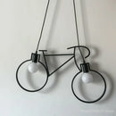 GobekUsa Iron Bike Chandelier Pendant Lamp for Restaurant, Bar & Home Lighting