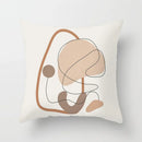 GobekUsa Geometric Stitch Print Pillow Cover - Modern Minimalist Office Cushion