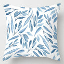 GobekUsa Blue Geometric Marble Stripe Line Pillowcases for Car Sofa Decor