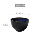 GobekUsa Ceramic Salad Bowl Set - Japanese Style Eco-Friendly Tableware