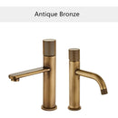 GobekUsa Antique Bronze Basin Faucet Hot & Cold Deck Mounted Brass Mixer Tap