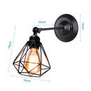 GobekUsa Industrial Loft LED Cage Wall Light Sconce - Modern Home Lighting Fixture