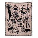 GobekUsa Constellation Tarot Boho Tapestry Wall Hanging Trippy Sun Moon Decor