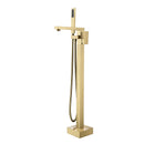 GobekUsa Gold Freestanding Bathtub Faucet with Handshower