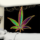 GobekUsa 3D Printed Maple Leaf Wall Hanging Tapestry for Boho Home Decor