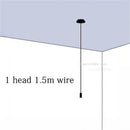 GobekUsa Black Rope DIY Pendant Lamp Modern LED Ceiling Hanging Light Fixtures NordiLux Living Room