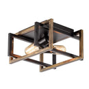 GobekUsa Black Modern LED Ceiling Chandelier for Living Room Bedroom Study Home