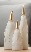 GobekUsa Ceramic Santa Claus Figurines Set for Christmas Home Decor