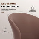 Upholstered PU Leather Dining Chairs, Curved Backrest (Set of 4) by EnvelorHome