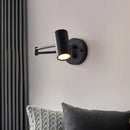 GobekUsa Adjustable Swing Arm Wall Lamp for Bedside Reading - LED Wall Sconce