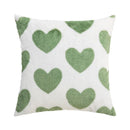 GobekUsa Fluffy Comfort Pillow Cover 45x45cm Avocado Green Cream Blue Home Decor