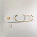 GobekUsa LED Wall Lamp Nordic Design Modern Living Room Bedroom 17W Black White