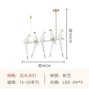 GobekUsa Gold Cage Origami Bird Chandelier - Modern Light Fixture for Home Decor