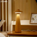 GobekUsa Kids UFO Wood LED Table Lamp: Modern, Dimmable, Cartoon Design, Ideal for Children's Bedroom