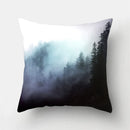 GobekUsa Green Tropical Leaves Forest Pillowcase - Natural Mountain Ocean Wave Decor