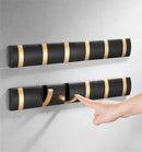 GobekUsa Aluminum Folding Robe Hook Black Gold Wall Mount Towel Hanger Kitchen Door Hook
