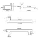 GobekUsa 7-Piece Bathroom Hardware Set in White for Towels and Toiletries