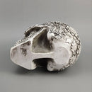 GobekUsa 20cm Carved Skull Figurine Halloween Home Decor Craft Sculpture Ornament