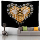 GobekUsa Bee Daisy Wall Hanging: Bohemian Hippie Witchcraft Plant Dorm Decor