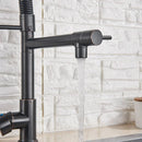 GobekUsa LED Kitchen Faucet Pull Down Mixer Tap Hot Cold Water Vessel Sink Brass