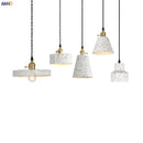 GobekUsa Cement Pendant Lamp: Nordic Modern Loft Style Industrial Lighting