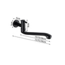 GobekUsa Black Stainless Steel Swivel Kitchen Faucet 360 Degree Rotation Wall Mounted