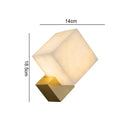 GobekUsa Jade Wall Lamps: Modern LED Square Marble Lighting Fixtures for Home Decor